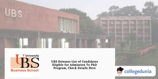 UBS Releases List of Candidates Eligible for Admission To PhD Program, Check Details Here